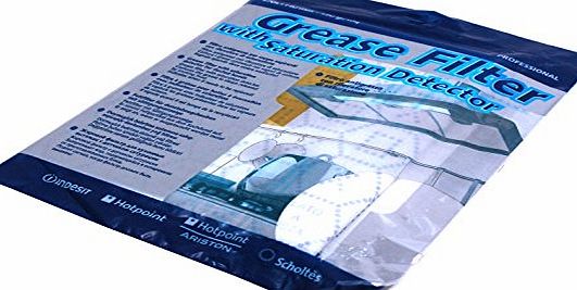 Onapplianceparts Universal Cooker Hood Filters with Grease Saturation Indicator,470 x 970 mm Pack of 2