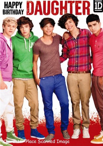1D One Direction - Daughter Birthday Card
