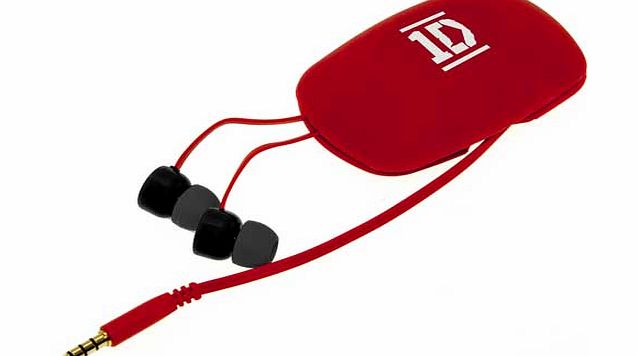One Direction ID0300 Earpods - Red