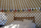 Night Camping Break in a Yurt
