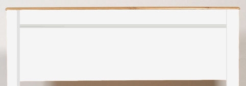 One Range King Size Square Panel Headboard - Off