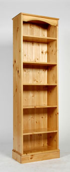 one Range Tall Narrow Bookcase - Waxed or