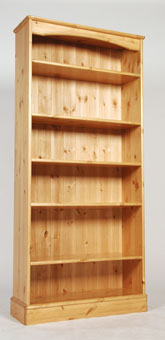 one Range Tall Wide Bookcase - Waxed or