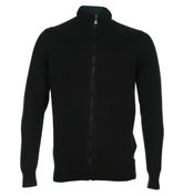 Kempstone Black Full Zip Sweater