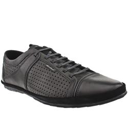 One True Saxon Male Saxon Twistand Leather Upper Lace Up Shoes in Black
