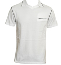 White V-Neck Polo Shirt