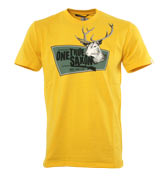 Yellow T-Shirt with Printed Logo