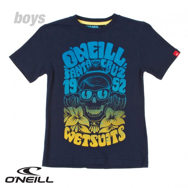 Boys Malibu T-Shirt - Blue Print