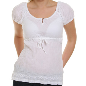 ONeill Ladies Robin Cap sleeve shirt - Super White