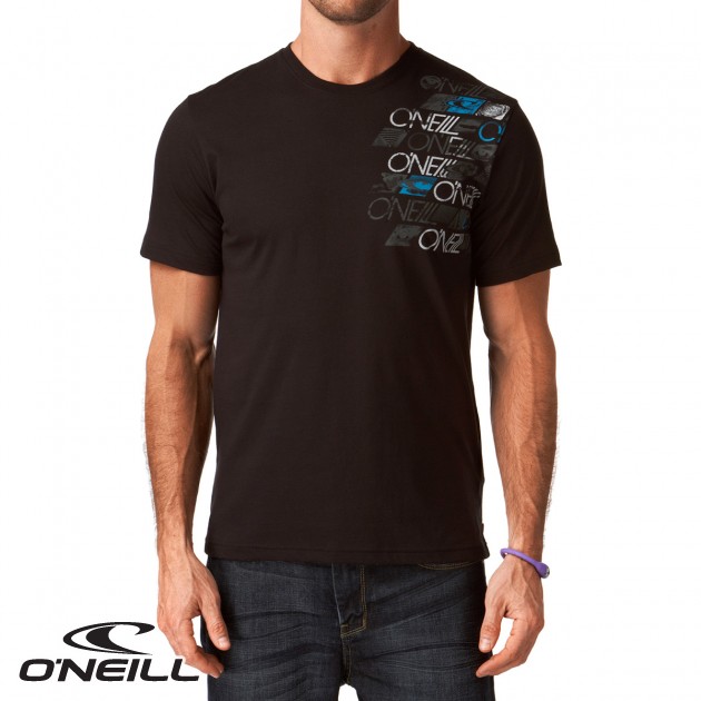 Mens ONeill Four Brothers T-Shirt - Black Out