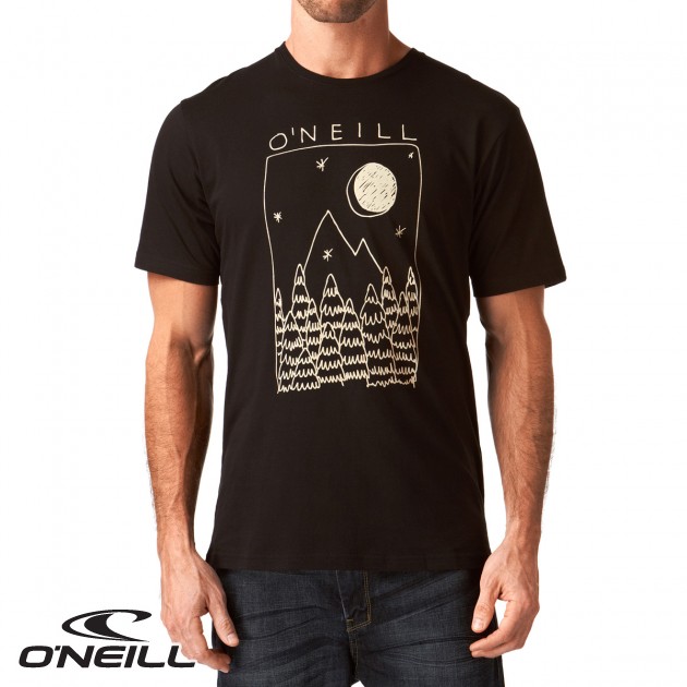 Mens ONeill Mr Mountain T-Shirt - Black Out