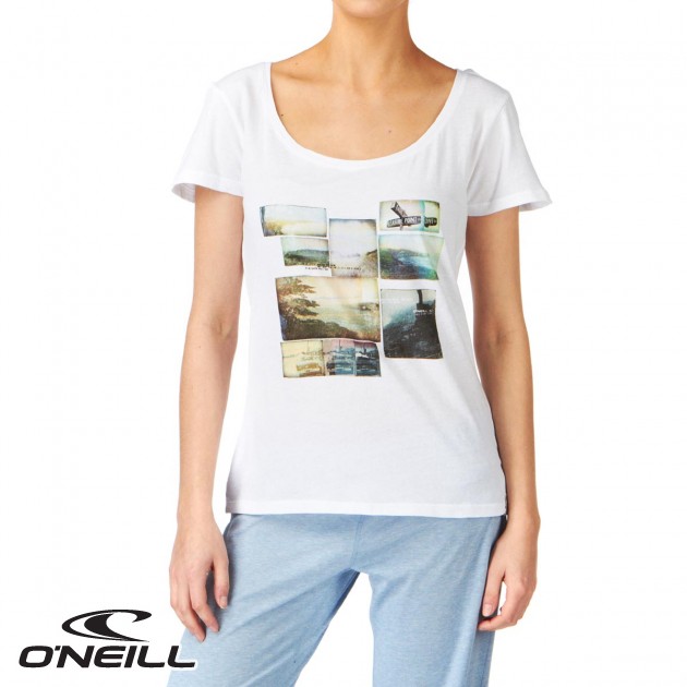 Womens ONeill Florum T-Shirt - Super White