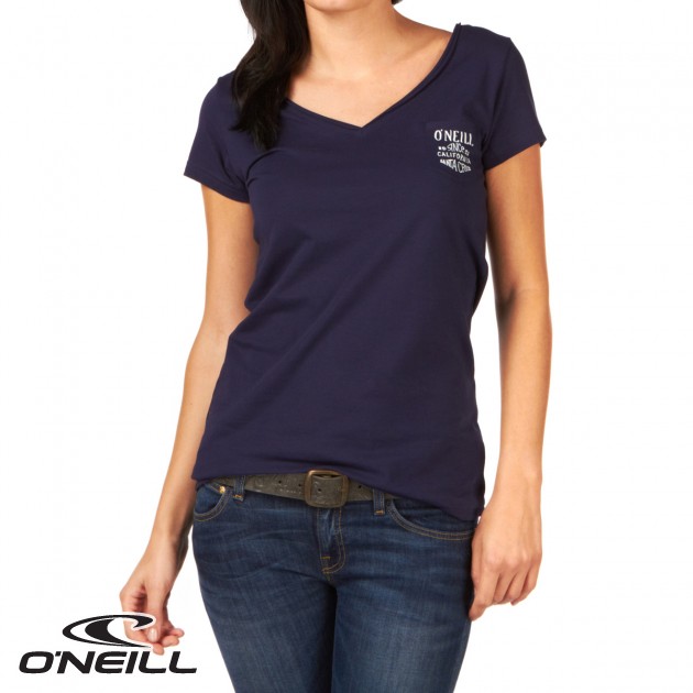 Womens ONeill Solana T-Shirt - Navy Night
