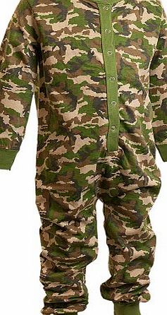 ONESIES Bedlam Camouflage Onesie Jumpsuit Boys - Green - 10/11 Years