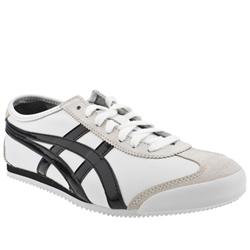 Onitsuka Tiger Male Mexico 66 Leather Upper Fashion Trainers in White and Black