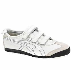 Male Onitsuka Mexico 66 Baja Leather Upper Fashion Trainers in White