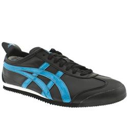 Male Onitsuka Tiger Mexico 66 Leather Upper Fashion Large Sizes in Black and Blue, Blue, Green, White, White and Black, White and Green