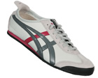 Onitsuka Tiger Mexico 66 Grey/Red Leather Trainer