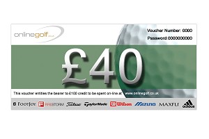 Online Golf andpound;40 Gift Voucher Free Delivery