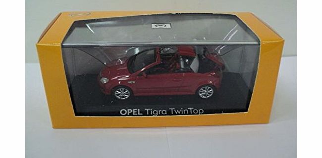 Opel: Minichamps Opel Tigra TwinTop Red 1:43 Diecast Model Car Made by Minichamps Genuine Opel Collectors Model. Not suitable for children under 14 years