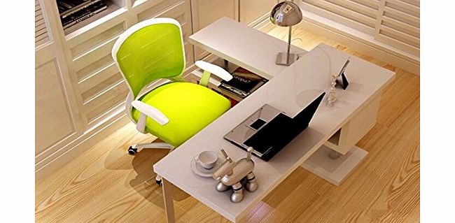 FREE DELIVERY;;NEW DESIGN!!ELEGANCE OFFICE WHITE GLOSS ROTATING COMPUTER DESK WORKSTATION AND BOOKCASE/STORAGE