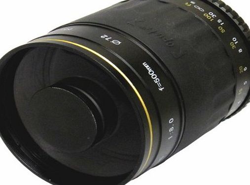 Opteka 500mm f/8 High Definition Telephoto Mirror Lens for Olympus E-620, E-610, E-520, E-510, E-500, E-450, E-420, E-410, E-5, E-3, amp; E-30 Digital SLR Cameras