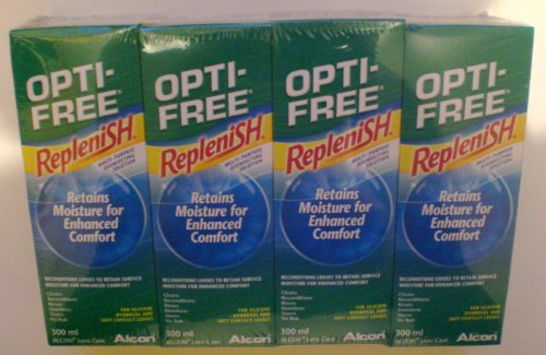 Opti-Free Alcon Opti-Free Replenish Soft Contact Lens Solution 4 x 300ml (6 months supply)