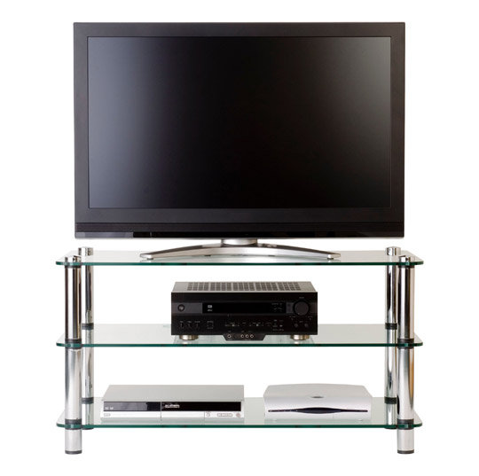 Optimum International Optimum AV300SL Slimline Glass TV Stand - Cherry