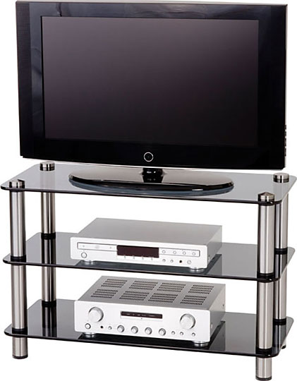 Optimum AV30SL Slimline Glass TV Stand - Cherry