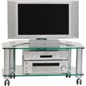 optimum LCD8002SL LCD Clear Glass TV Stand With
