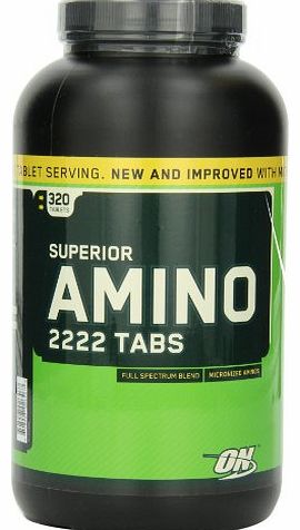 Optimum Nutrition Superior Amino 2222 Amino Acid Tablets - Tub of 320