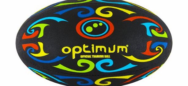 Optimum Tribal Training Rugby Ball - Bokka (Multi), 5 UK