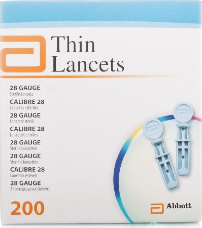 Optium, 2102[^]0001495 Xceed Thin Sterile Lancets