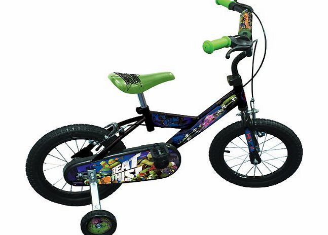 Oramics The Turtles brand children bicycle 16 inch BMX bike with removable training wheels and pneumatic tires