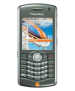 Orange Blackberry Pearl 8120 Smartphone Titanium