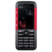 Orange Nokia 5310 Mobile Phone Black/Red