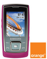 SAMSUNG E840 Pink Orange ANYTIME FIXED RATES