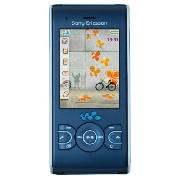 Orange Sony Ericsson W595i Mobile Phone Blue