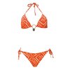 orange Tie-Dye Print Bikini