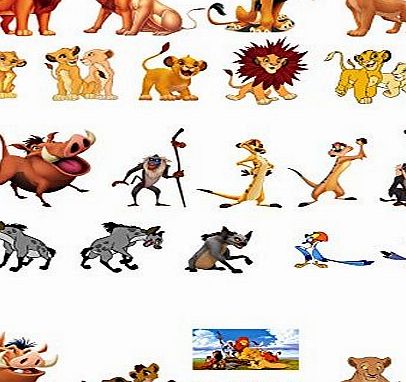 Orange Trading 24 Stand Up The Lion King Themed Premium Edible Wafer Paper Cake Toppers