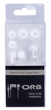 Orb Classic In-ear Headphones - White