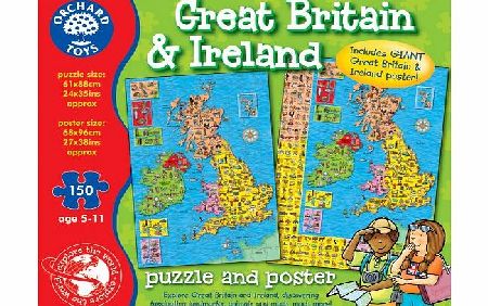great britain & ireland puzzle & poster