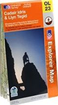 Ordnance Survey, 1296[^]229643 Explorer Snowdonia Cadair Idris and Bala Lake Map