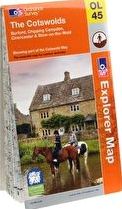Ordnance Survey, 1296[^]229641 Explorer The Cotswolds Map