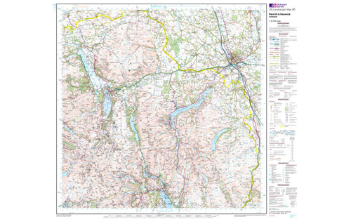 OS Landranger Map 1:50 000 - Penrith & Keswick Ambleside 90