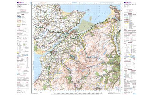 OS Landranger Map 1:50 000 - Snowdon 115