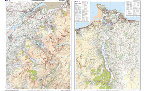OS Outdoor Leisure Maps 1:25 000 - Snowdon/Yr Wyddfa - Conwy Valley/Dyffryn OL17