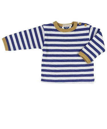 Blue Nautical Stripe Long Sleeve T-shirt