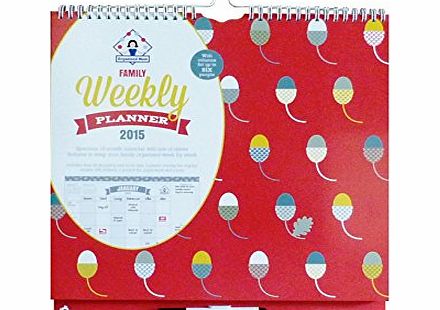 Organised Mum 2015 Organised Mum Family Weekly Planner (Can be used straightaway until Dec 15)