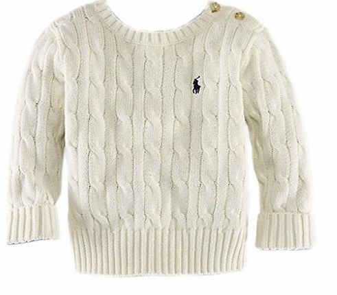 Orien Kids Infant Boys Toddler Cotton Knitted Sweater Jumpers Top White L
